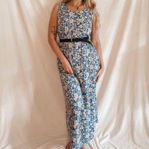 Vintage floral maxi dress